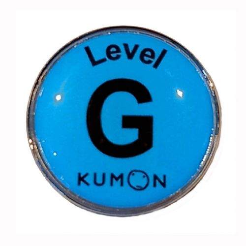 KUMON Level Grade blue 27mm Round